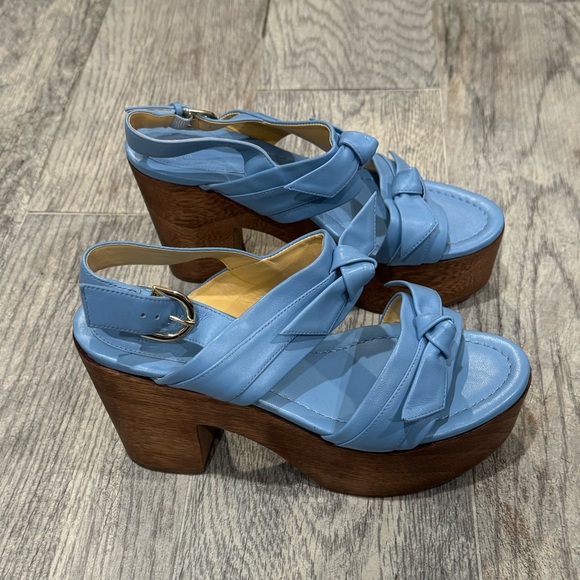 Alexandre Birman blue clarita clog heel sandals - Picture 4 of 9